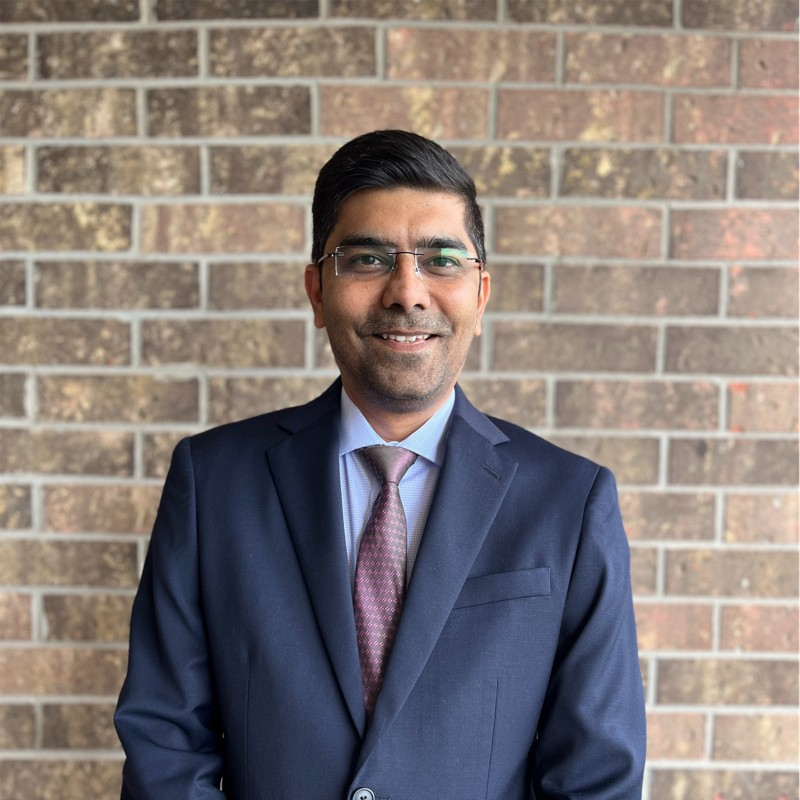 Ashutosh Maru, HR & Payroll Coordinator at PRIMED Medical Products Inc seen in blue color suit